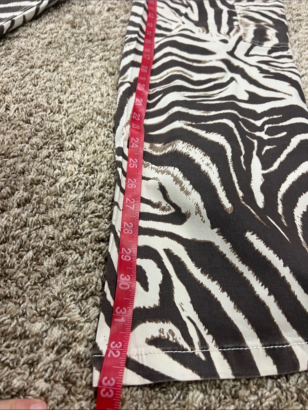 NWT! VIRAL Most Comfy EVER! No Boundaries Zebra Print Wide Leg Cargo Pants - Picture 10 of 15